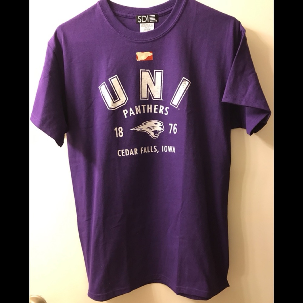 UNI Northern Iowa Panthers Purple TShirt  Unisex M NCAA Sideline Apparel